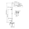 Душевая стойка WasserKRAFT A113.117.155.CH Thermo