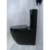 Унитаз-компакт GID Tr2177BL безободковый, с сиденьем, черный глянец