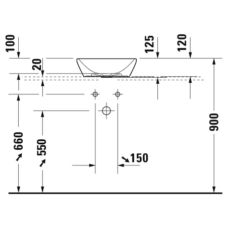 Раковина Duravit D-Neo 40 2371400070