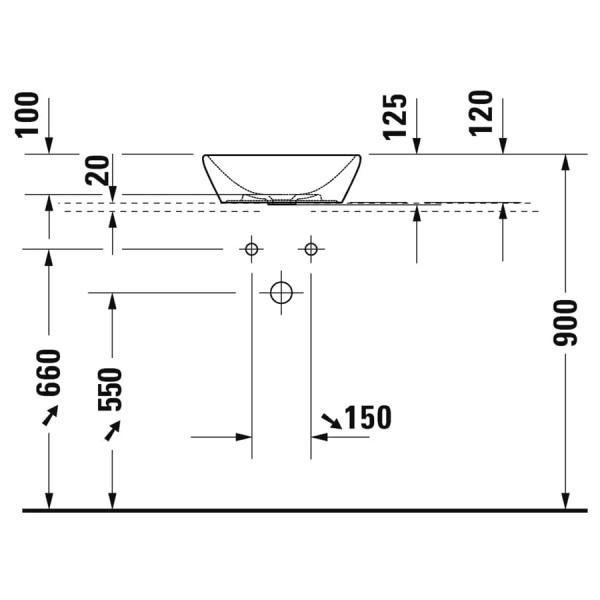 Раковина Duravit D-Neo 40 2371400070