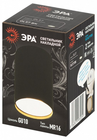 Накладной светильник Эра OL57 BK