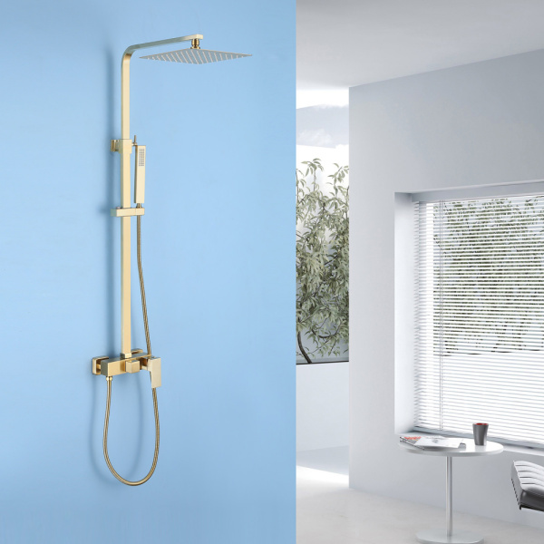 Душевая стойка Abber Daheim AF8220G золото матовое