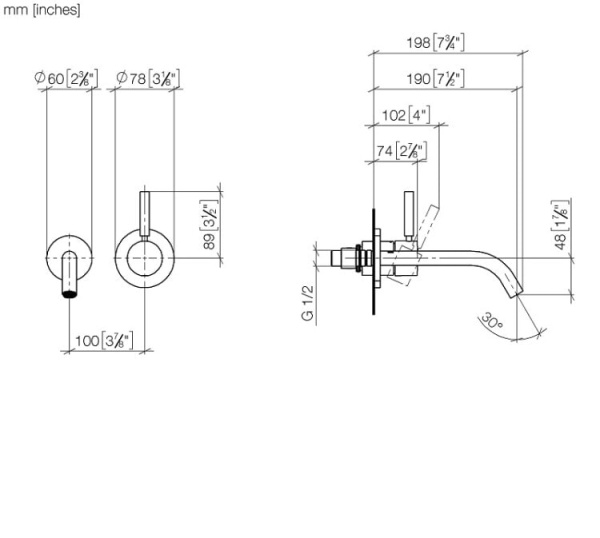 Смеситель для раковины Dornbracht Meta 36860660-00