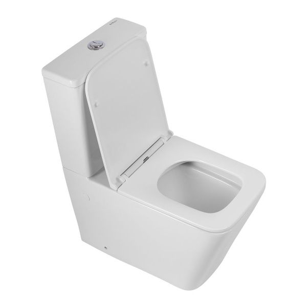 Унитаз-компакт безободковый c cиденьем BelBagno ARDENTE-R BB02093CPR/SC