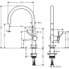 Смеситель для кухни hansgrohe Talis M54 72804670 матовый черный