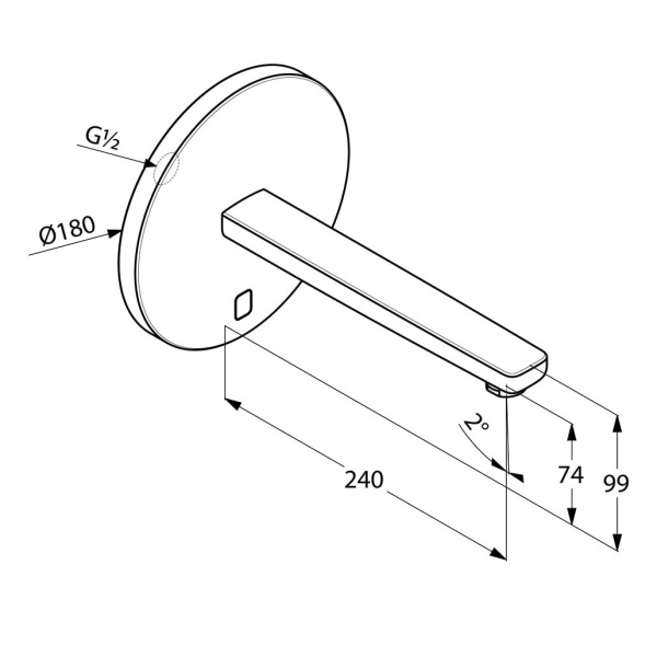 Смеситель для раковины Kludi Zenta 3840305