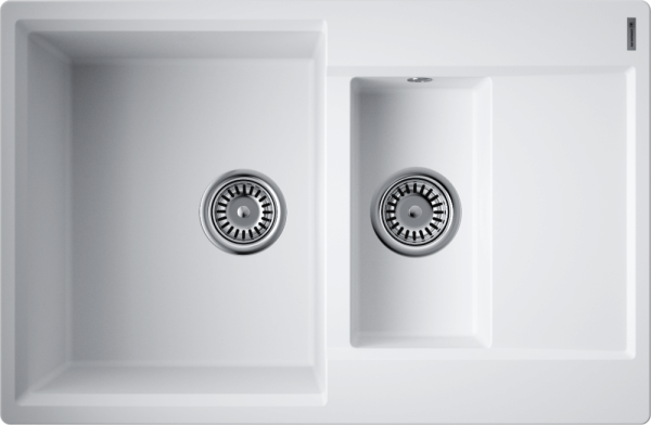 Кухонная мойка Omoikiri Daisen 78-2T 4993530 белая матовая