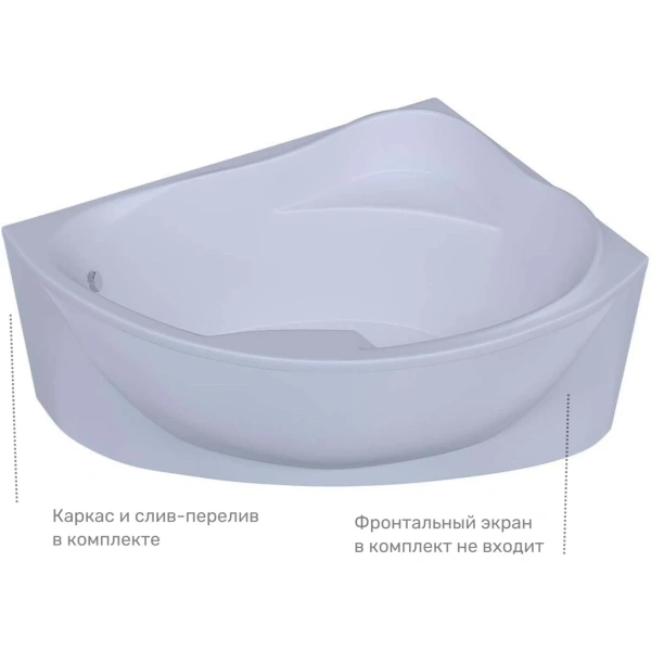 Акриловая ванна Aquatek Альтаир ALT160-0000008 158x119 см R, угловая, белый