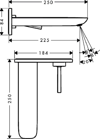 Смеситель для раковины hansgrohe PuraVida 15085000