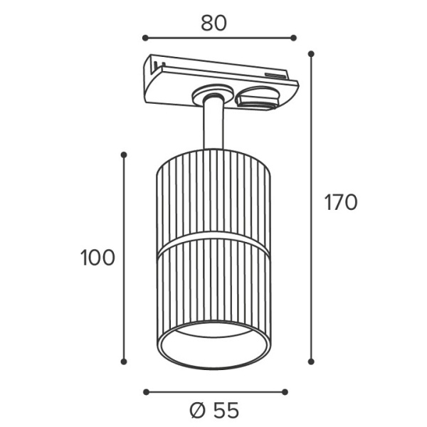 Светильник на штанге Wolta NIMB WTL-GU10/18WG