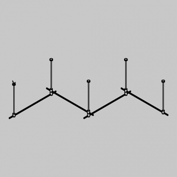 Трек накладной Maytoni Technical Готовая конструкция TFC-Flar-L02-BS