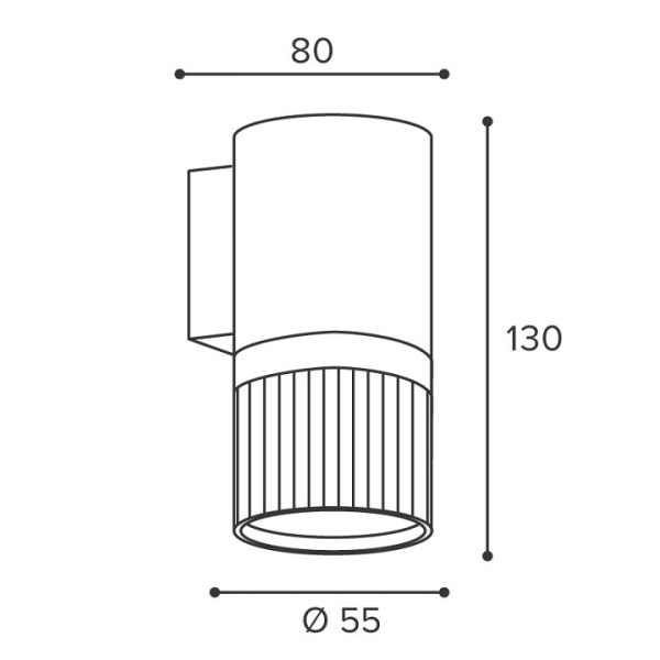 Накладной светильник Wolta DUO WSL-GU10/W19WG