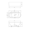 Акриловая ванна Vincea 150x75 VBT-402-1500L левосторонняя