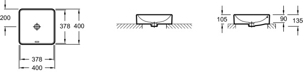 Раковина Jacob Delafon Vox EVG102-HW1