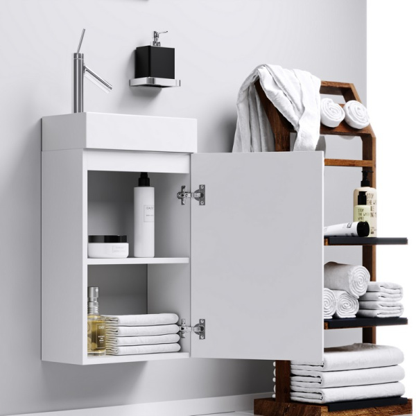 Комплект мебели для ванной Aqwella Мастер-Бокс Леон 40 Mb-L.00.04 белый