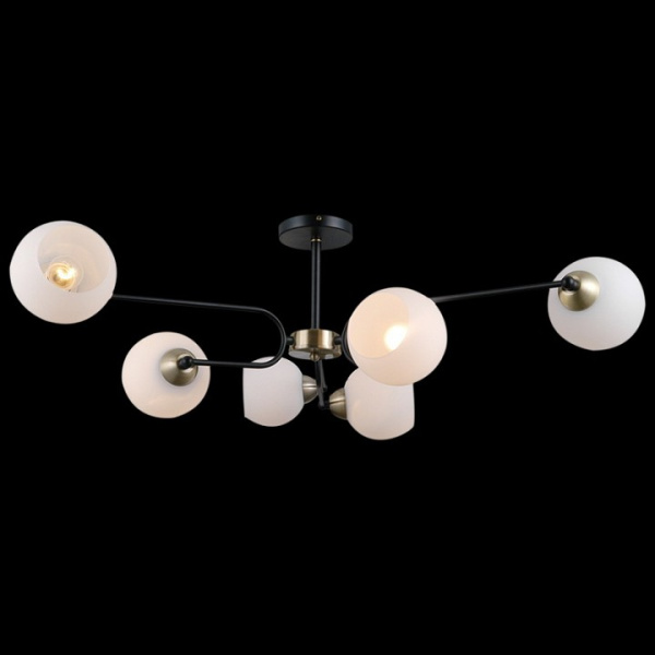 Люстра на штанге ILLUMICO IL0249-6CSQ-79 BK AB