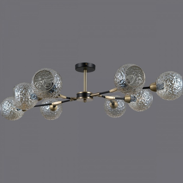 Люстра на штанге ILLUMICO  IL0253-8CSQ-79 BK AB