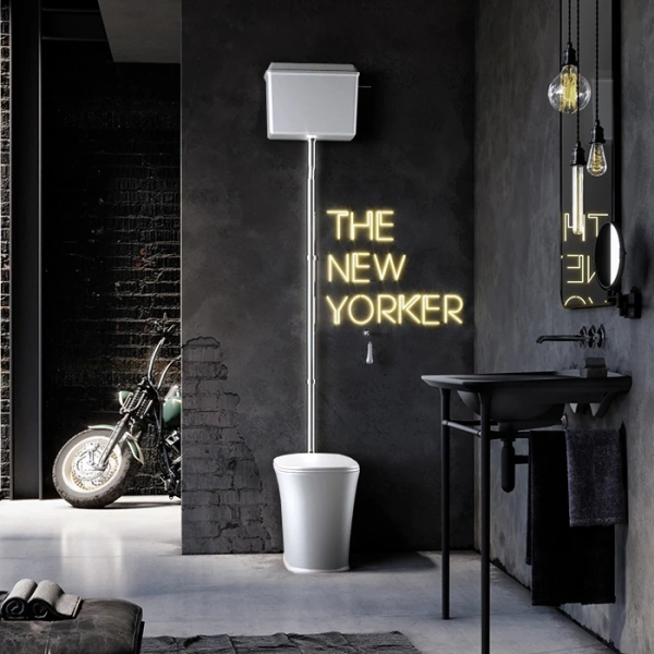 Унитаз напольный Kerasan The New Yorker 561801F для высокого бачка, белый