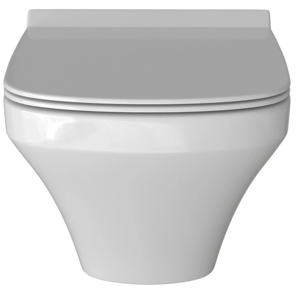 Унитаз подвесной Grossman GR-4440S безободковый, с сиденьем микролифт, белый