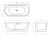 Акриловая ванна Abber 170x80 AB9216-1.7MB