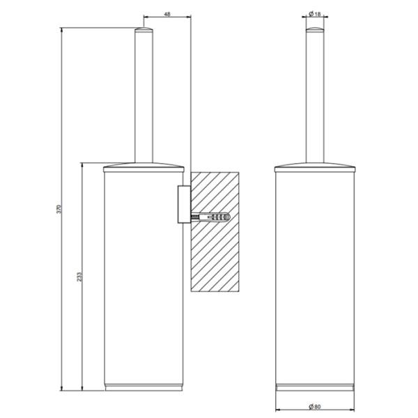 Туалетный ершик Gessi Rilievo 59519#031