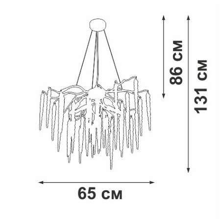 Подвесная люстра Vitaluce V2875 V2875-9/7S
