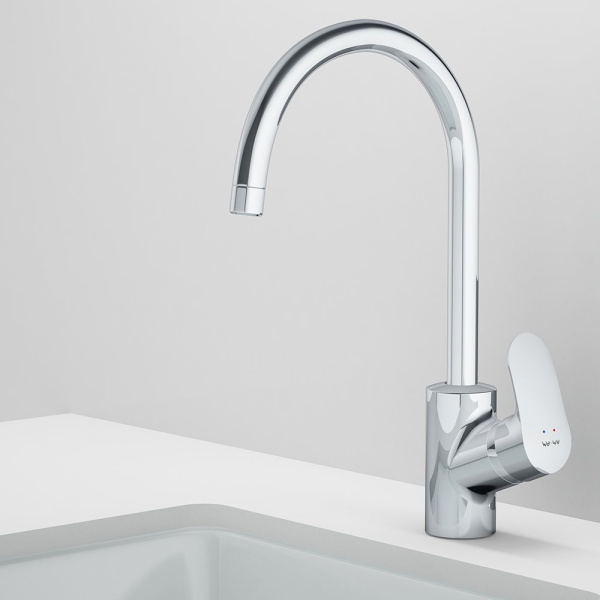 Смеситель для кухни AM.PM Like F8007000 с высоким изливом