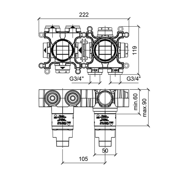 Смеситель Almar Modular E176902 черный