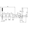 Смеситель для ванны Fantini Mare 51 02 V020B