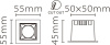 Встраиваемый светильник Fiberli XL003 12130301