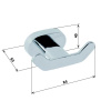 Крючок Bemeta Oval 118406031