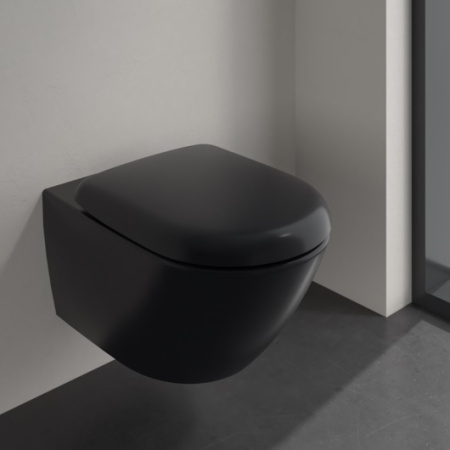 Подвесной унитаз Villeroy&Boch Antao 4674T0R7 чистый черный