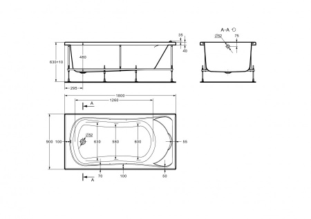 Акриловая ванна Roca Bool 180x90 ZRU9307685 белая