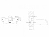 Смеситель для раковины Abber Wasserfall AF8612G золото матовое