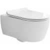 Унитаз подвесной SSWW CT2039V безободковый, с сиденьем микролифт, белый