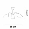 Люстра на штанге Vitaluce V3335 V3335-7/3PL