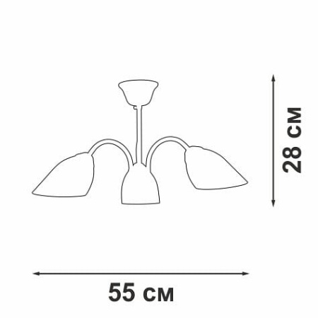 Люстра на штанге Vitaluce V3335 V3335-7/3PL