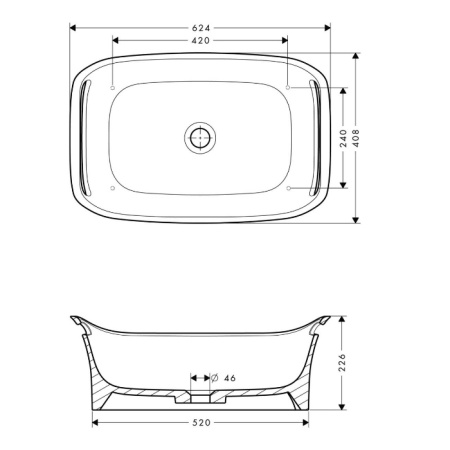 Раковина Axor Urquiola 62 11300000