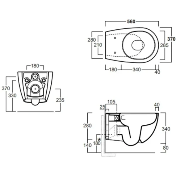 Унитаз подвесной Simas Vignoni VI18VERT moka matt безободковый, торнадо, коричневый матовый