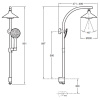 Душевая стойка Jacob Delafon MOXIE E8079-CP
