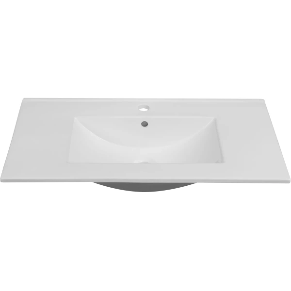 Раковина Oliveeka S2001-80 81x46 см, накладная, белый