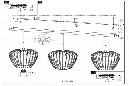 Подвесной светильник Eglo Newtown 49478