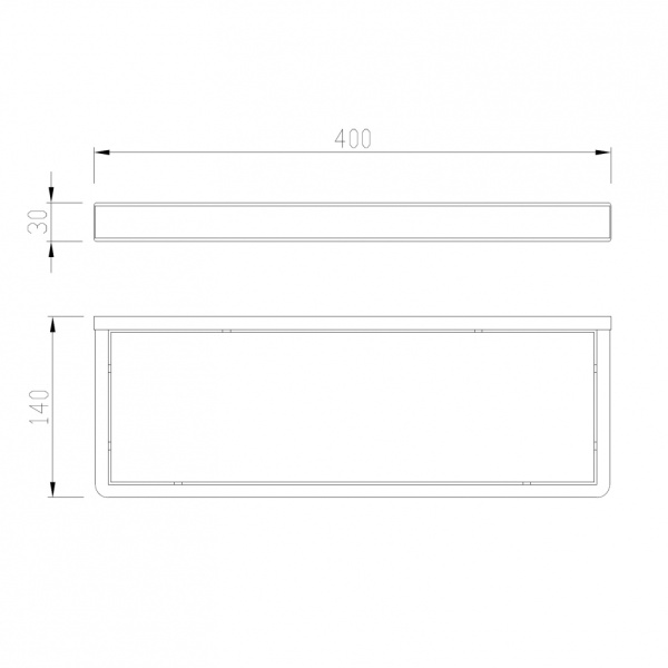 Полка Abber Westen AA1759 хром