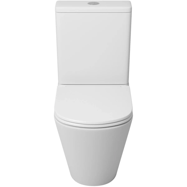 Унитаз-компакт Grossman GR-4450MSQ безободковый, торнадо, с сиденьем микролифт, белый матовый