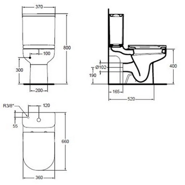 Унитаз-компакт напольный с сиденьем микролифт Ideal Standard Playa J492401