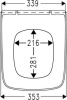Крышка-сиденье Haro Calida 533081 с микролифтом, белый