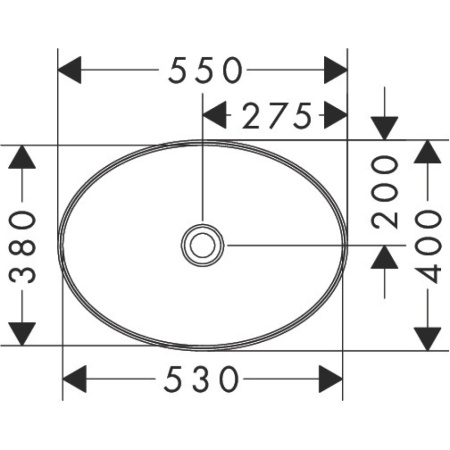 Раковина Hansgrohe Xuniva D 55 60165450