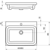 Раковина 60x46 см Ravak Comfort 600 XJX01260001