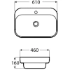 Раковина 61x46 см BelBagno BB6052