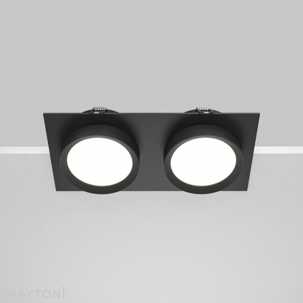 Встраиваемый светильник Maytoni Technical Обруч DL086-02-GX53-SQ-B